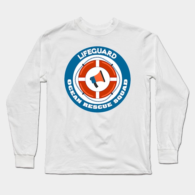 Life Guard Long Sleeve T-Shirt by Recapaca